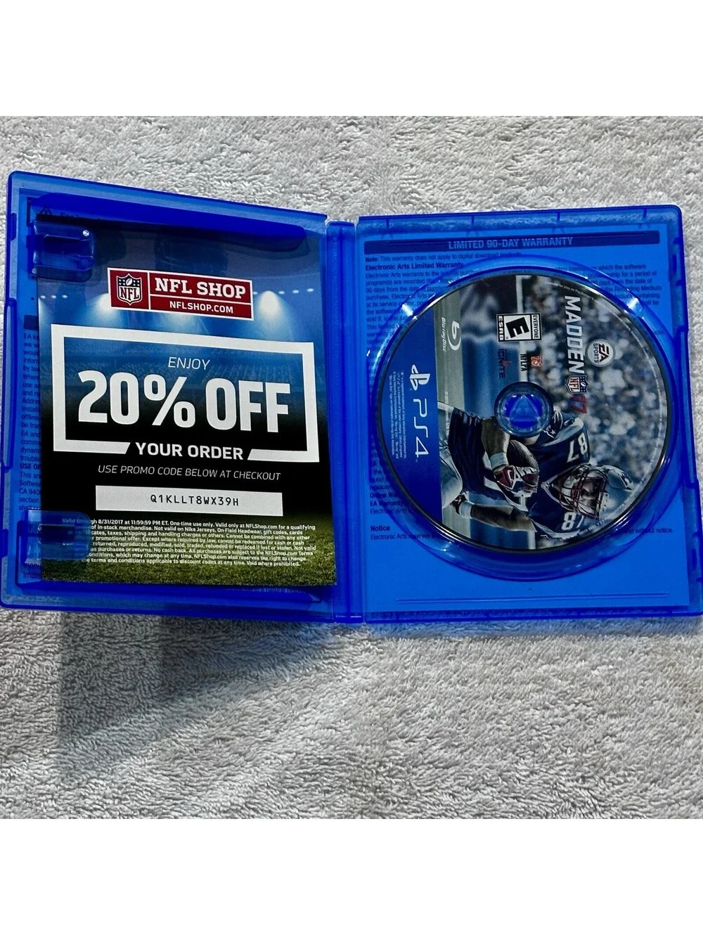 Playstation 4 PS4 Video Game NFL Madden 17 - with Insert - Gaming